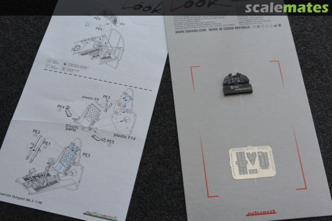 Contents Tempest Mk.II LööK Dashboard & Seatbelts 644104 Eduard