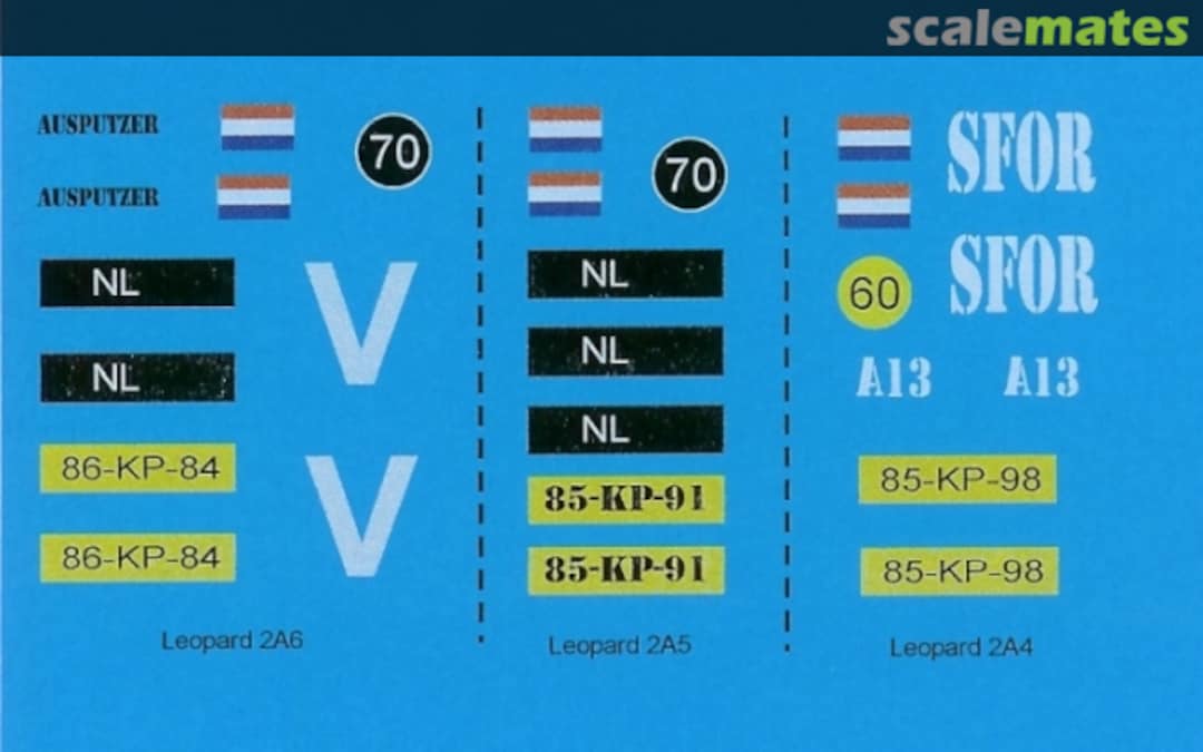 Boxart Modern Dutch Army - Leopard 2A4/5/6 35027 Black Lion Decals