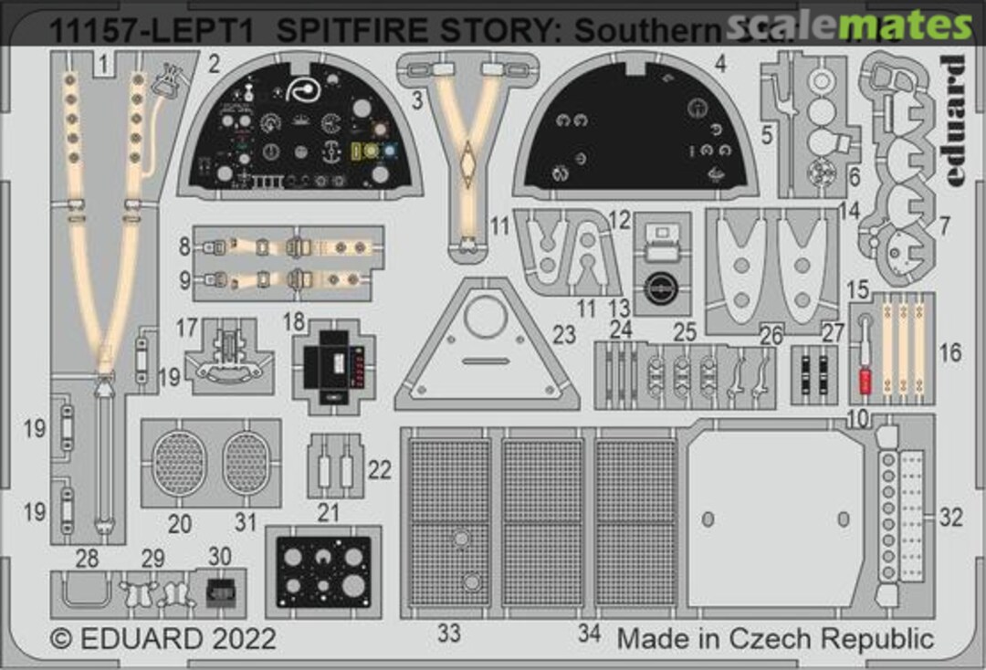 Boxart Spitfire Story: Southern Star (Vb Trop, Vc Trop) PE-Set 11157-LEPT Eduard