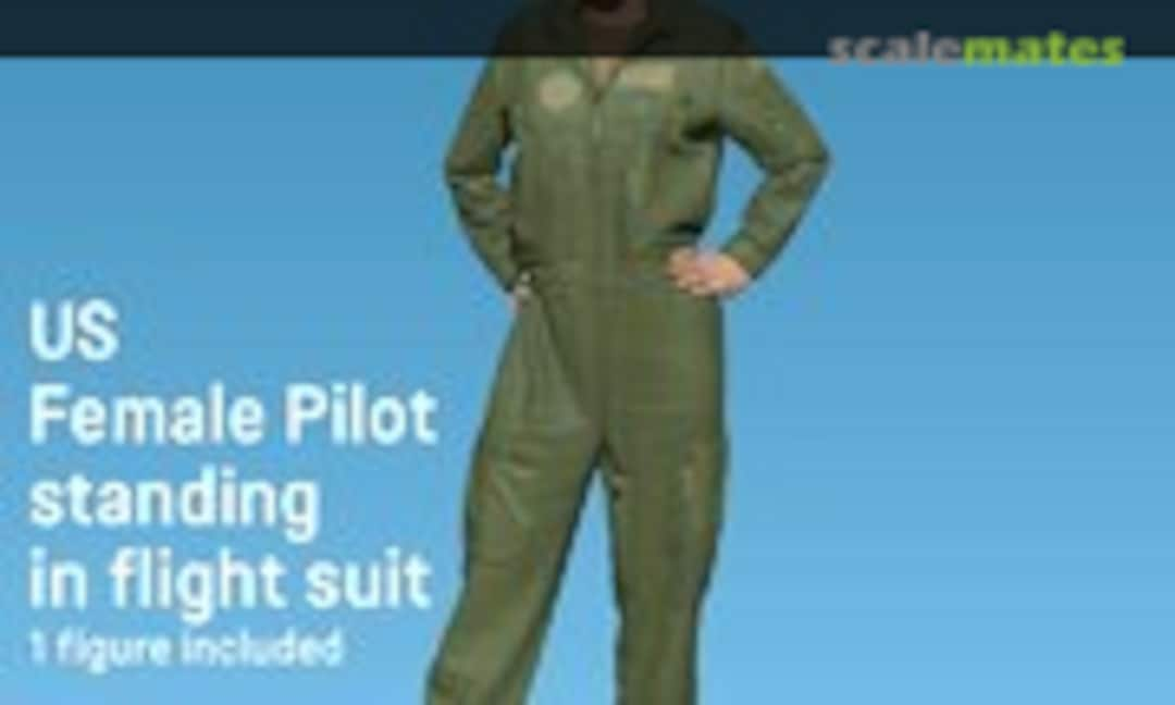 1:48 US Female Pilot Standing In Flight Suit (Def.Model DF48005)