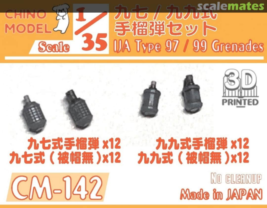 Boxart IJA Type 97/99 Grenades CM-142 Chino Model