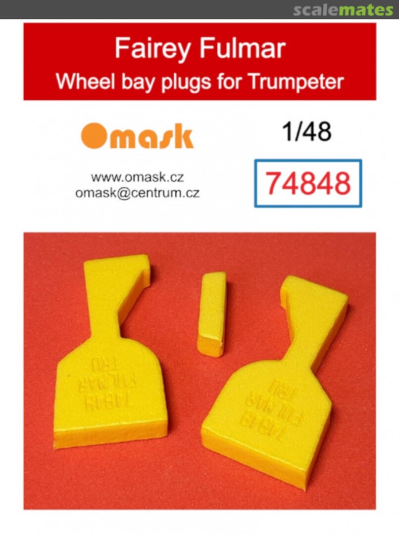 Boxart Fairey Fulmar wheel bay plugs (for Trumpeter) 74848 Omask