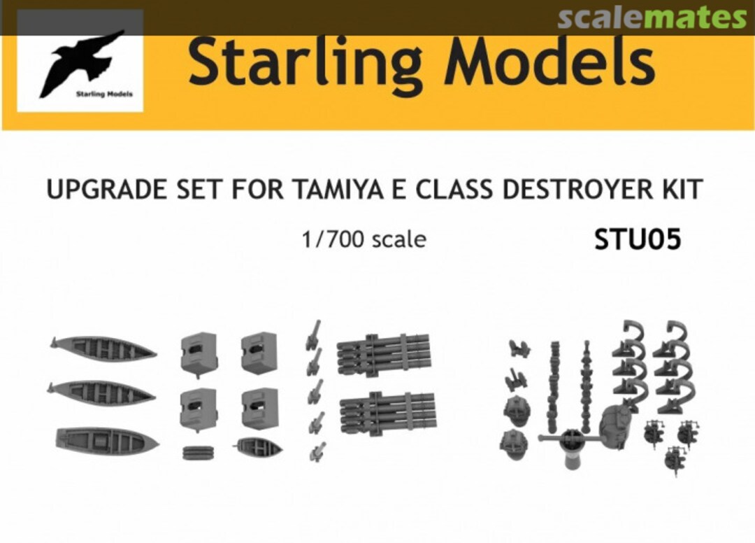 Boxart Upgrade set for Tamiya E class destroyer STU05 Starling Models