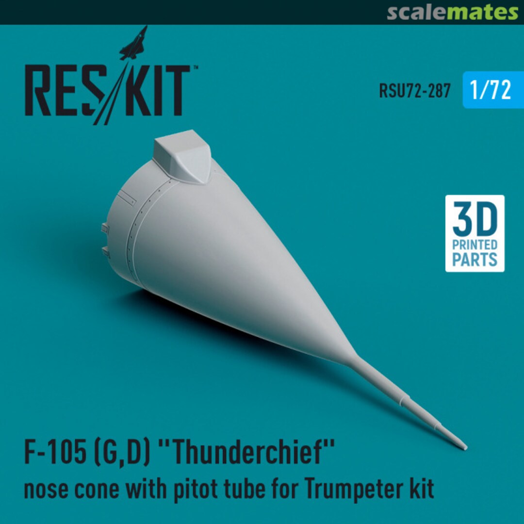 Boxart F-105 (G,D) Thunderchief nose cone with pitot tube RSU72-0287 ResKit