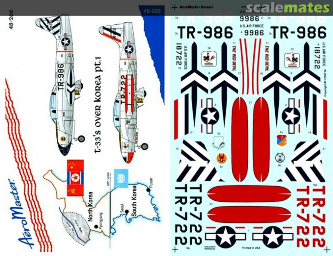 Boxart T-33's over Korea Pt.1 48-266 AeroMaster