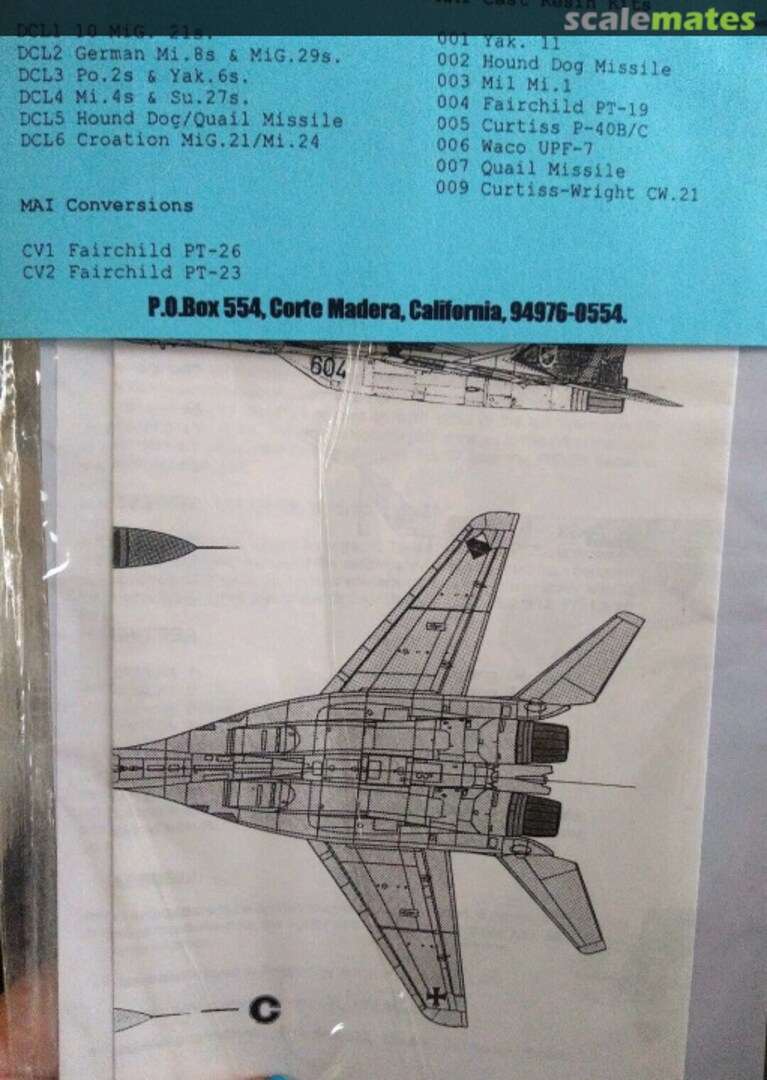 Contents Mikoyan MiG-29 & Mil Mi-8 DCL2 Model Aire International