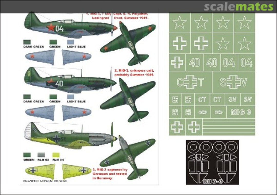 Boxart Mikoyan-Gurevich MiG-3 (early) K48152 Montex