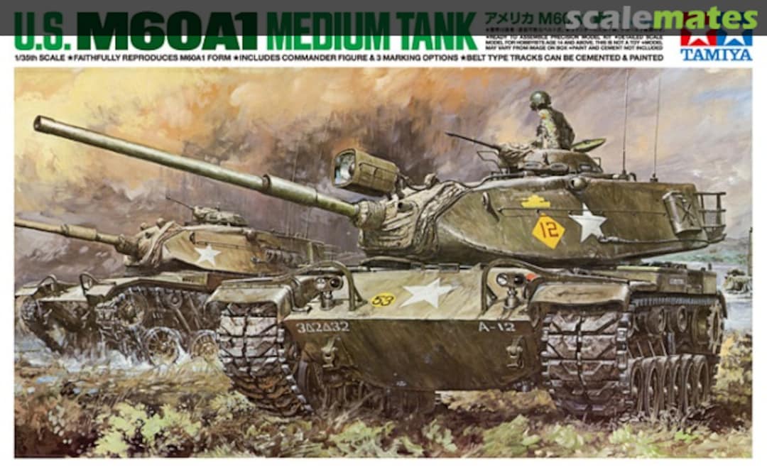 Boxart M60A1 Medium Tank 25166 Tamiya