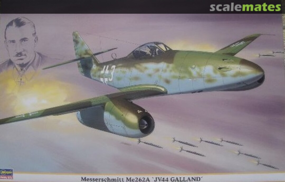 Boxart Messerschmitt Me262A JV44 Galland 08123 Hasegawa