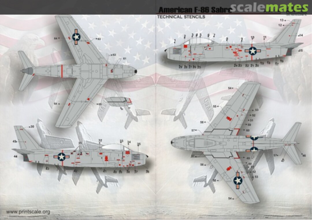 Boxart American F-86 Sabre 48-066 Print Scale