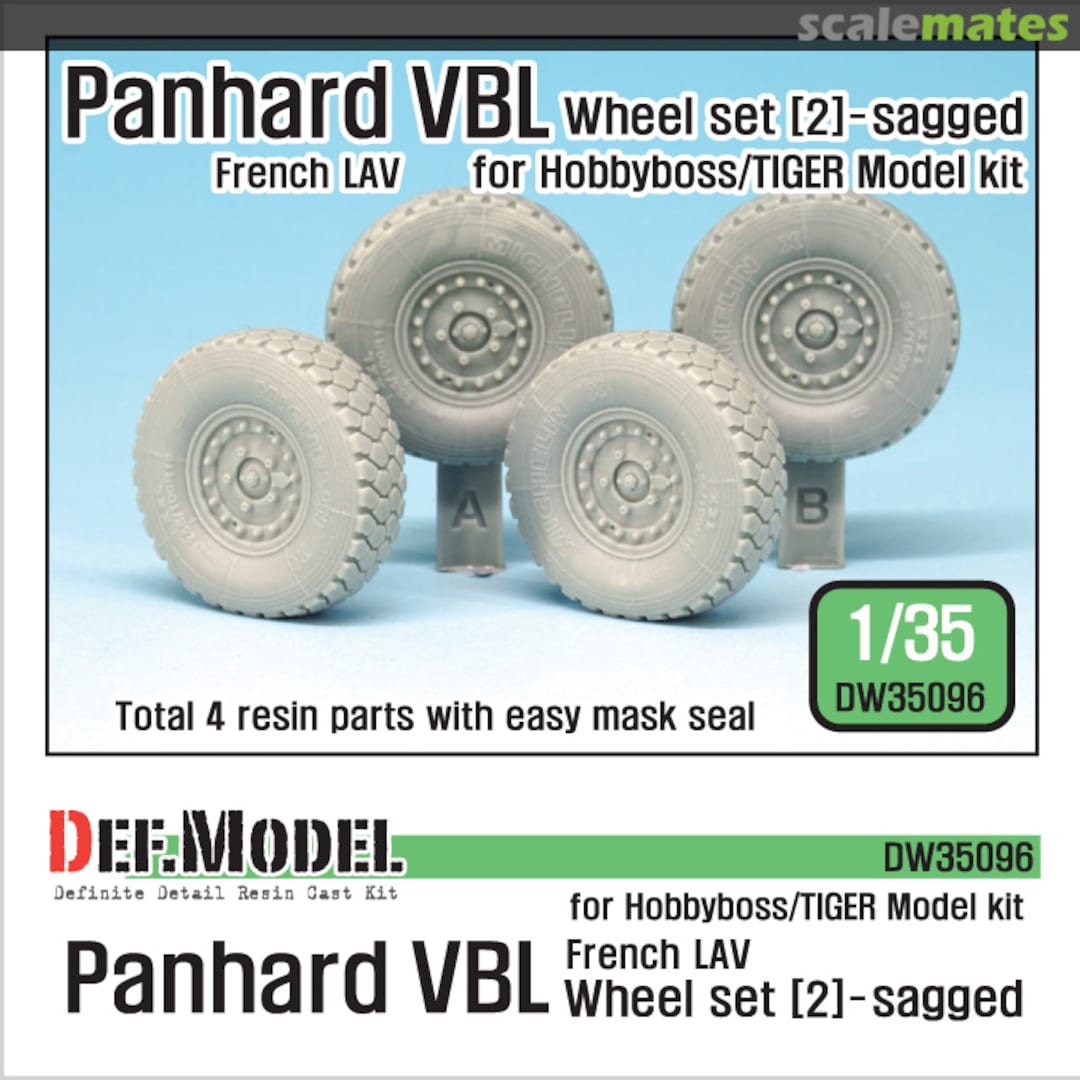 Boxart French Panhard VBL LAV Sagged Wheel Set #2 DW35096 Def.Model