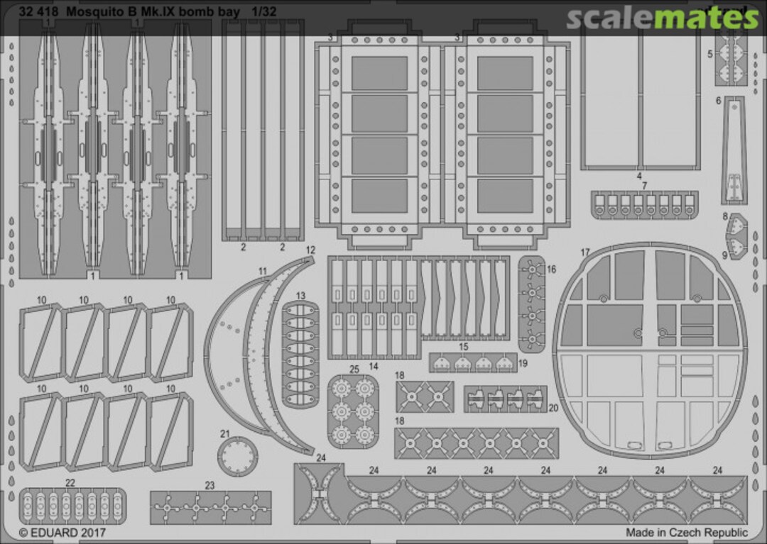 Boxart Mosquito B Mk.IX bomb bay 32418 Eduard