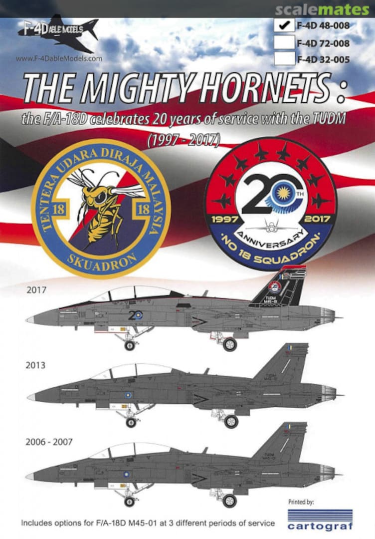 Boxart The Mighty Hornets: F-4D 48-008 F-4Dable Models