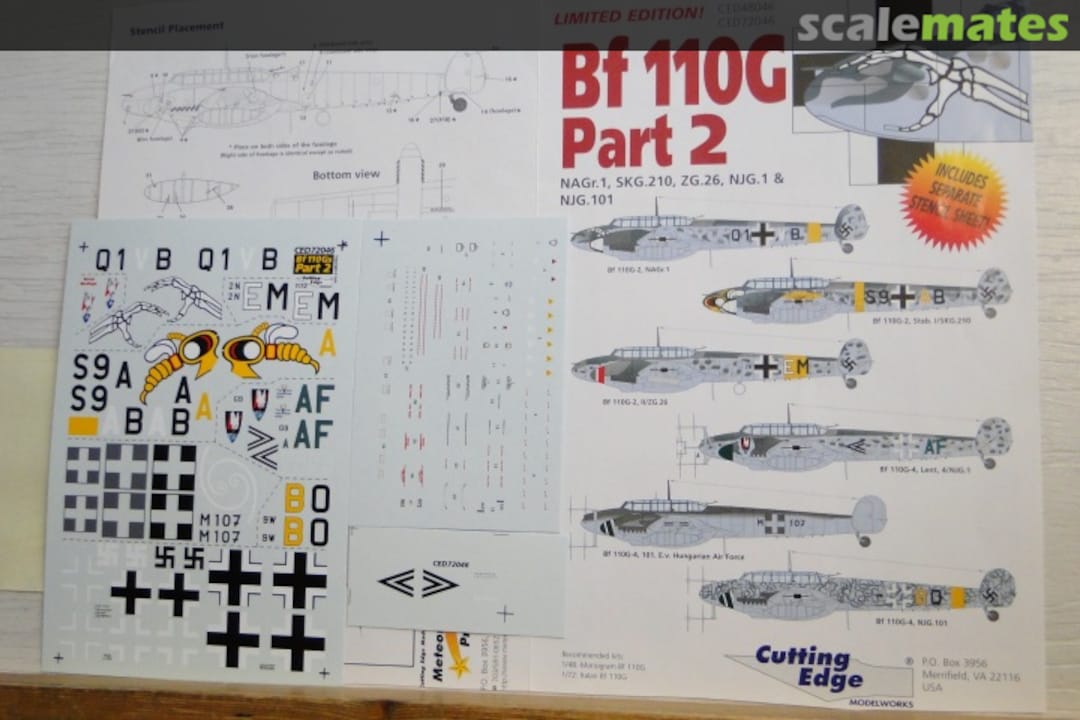 Boxart Bf 110G - Part 2 CED72046 Cutting Edge Modelworks