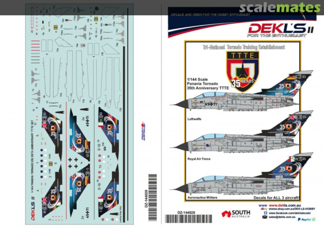 Boxart Tri-National Tornado Training Establishment DZ-144028 DEKL's