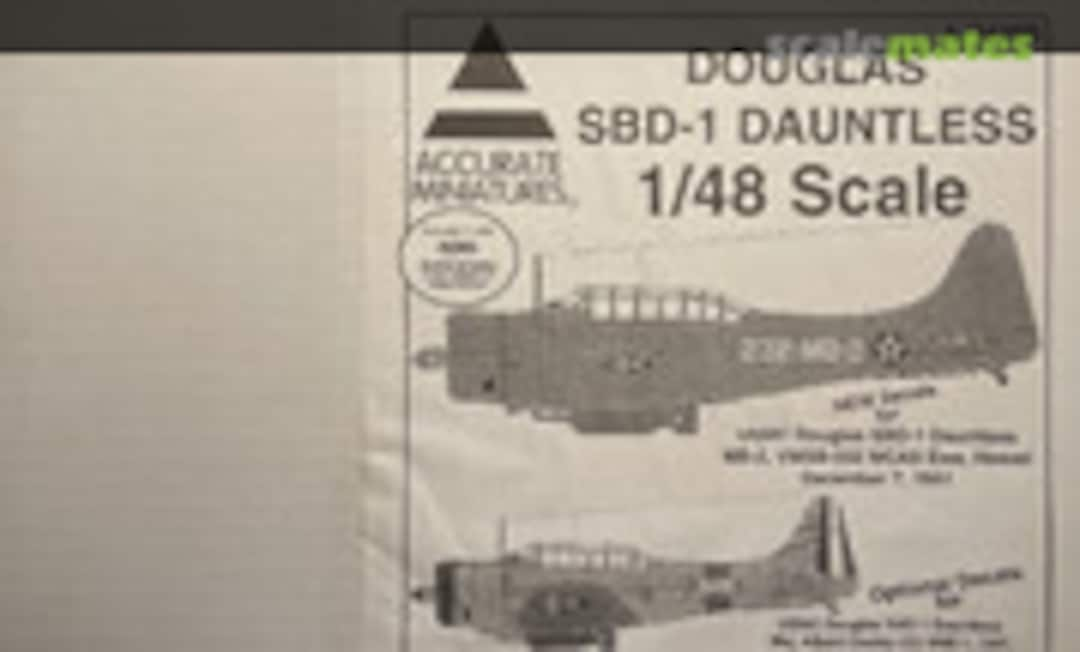 1:48 Douglas SBD-1 Dauntless (Accurate Miniatures AJ3420B)