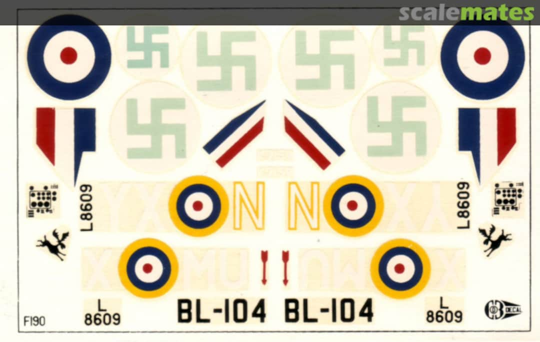 Boxart Bristol Blenheim F190 DK Decal