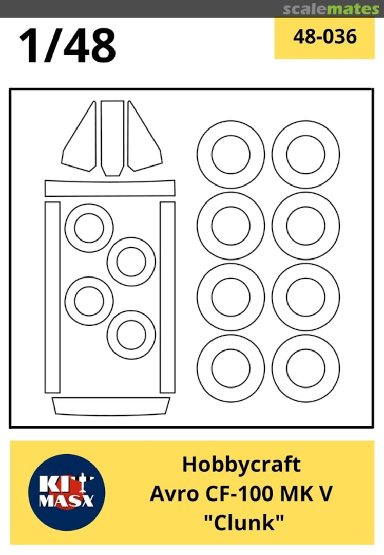 Boxart Avro CF-100 Mk V "Clunk" 48-036 Kit Masx