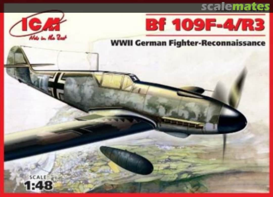 Boxart Bf 109F-4/R3 48106 ICM