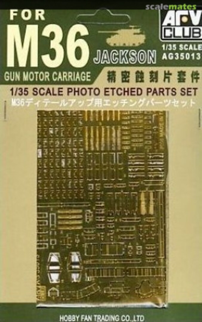 Boxart M36 Photo-Etched Set AG35013 AFV Club