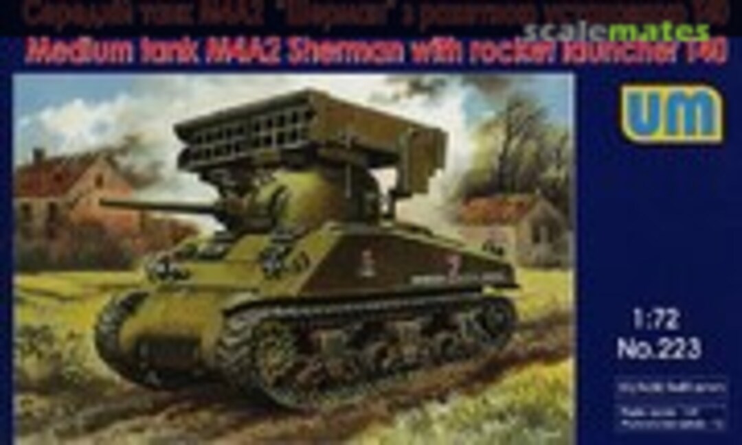 1:72 M4A2 Sherman with T40 rocket launcher (UM  223)