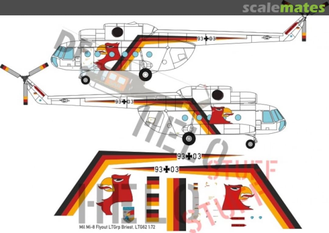 Boxart Mi-8 Special Colours "Flyout LTGrp Briest" DF30772 DF HeloStuff