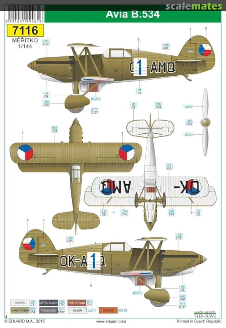 Boxart Avia B.534 7116 Eduard