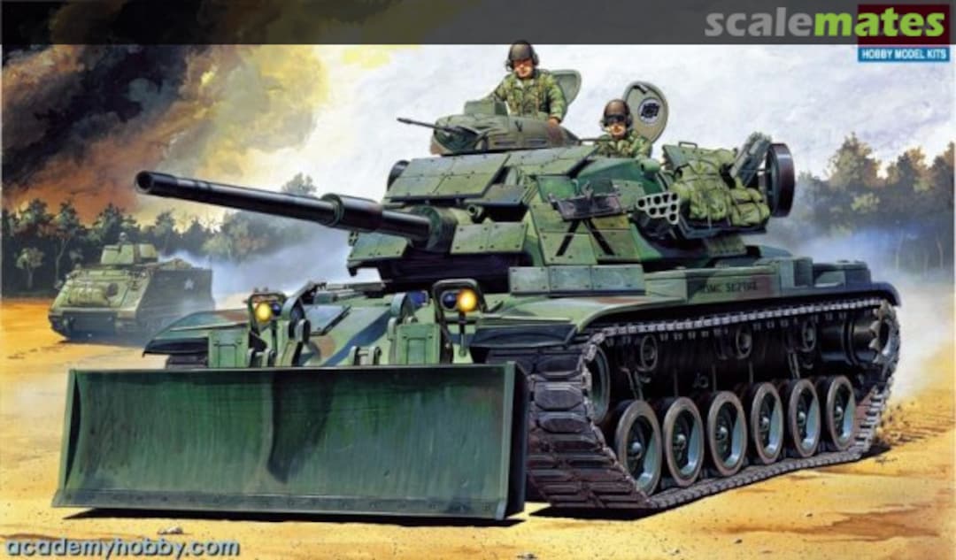 Boxart M60A1/M9 Dozer 1390 Academy