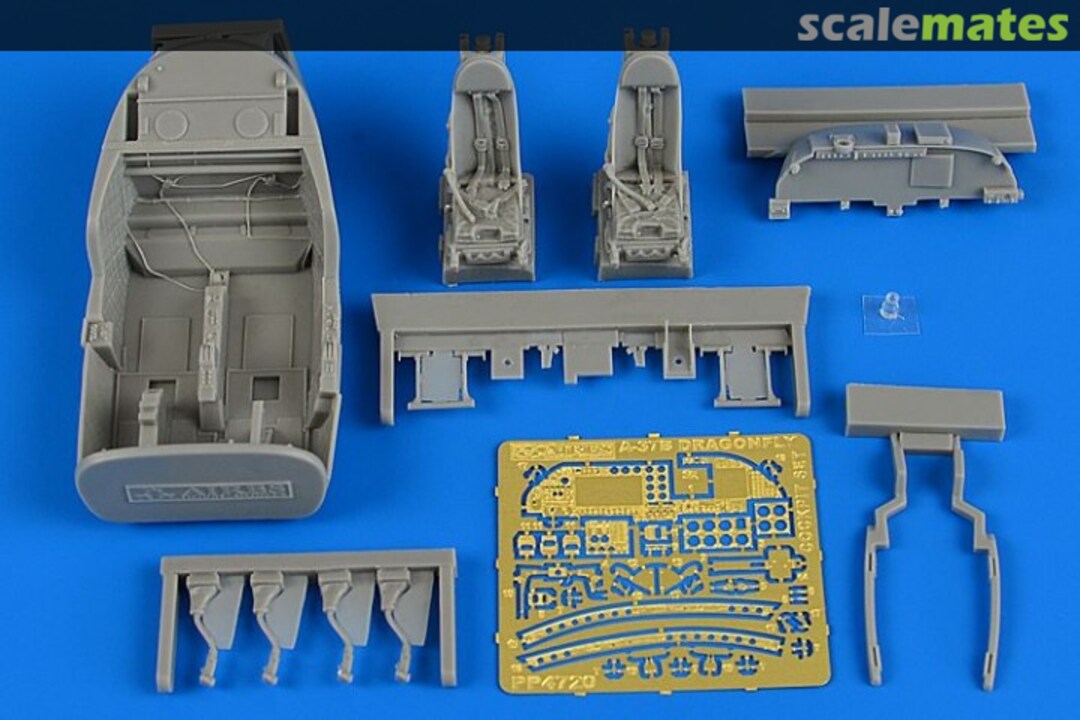 Boxart A-37B Dragonfly cockpit set 4720 Aires