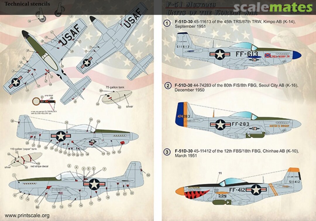 Boxart F-51 Mustang Units of the Korean War 32-029 Print Scale