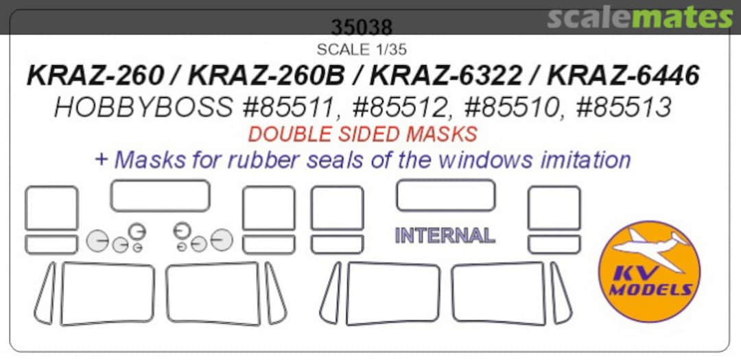 Boxart KRAZ-260 / KRAZ-260B / KRAZ-6322 / KRAZ-6446 35038 KV Models