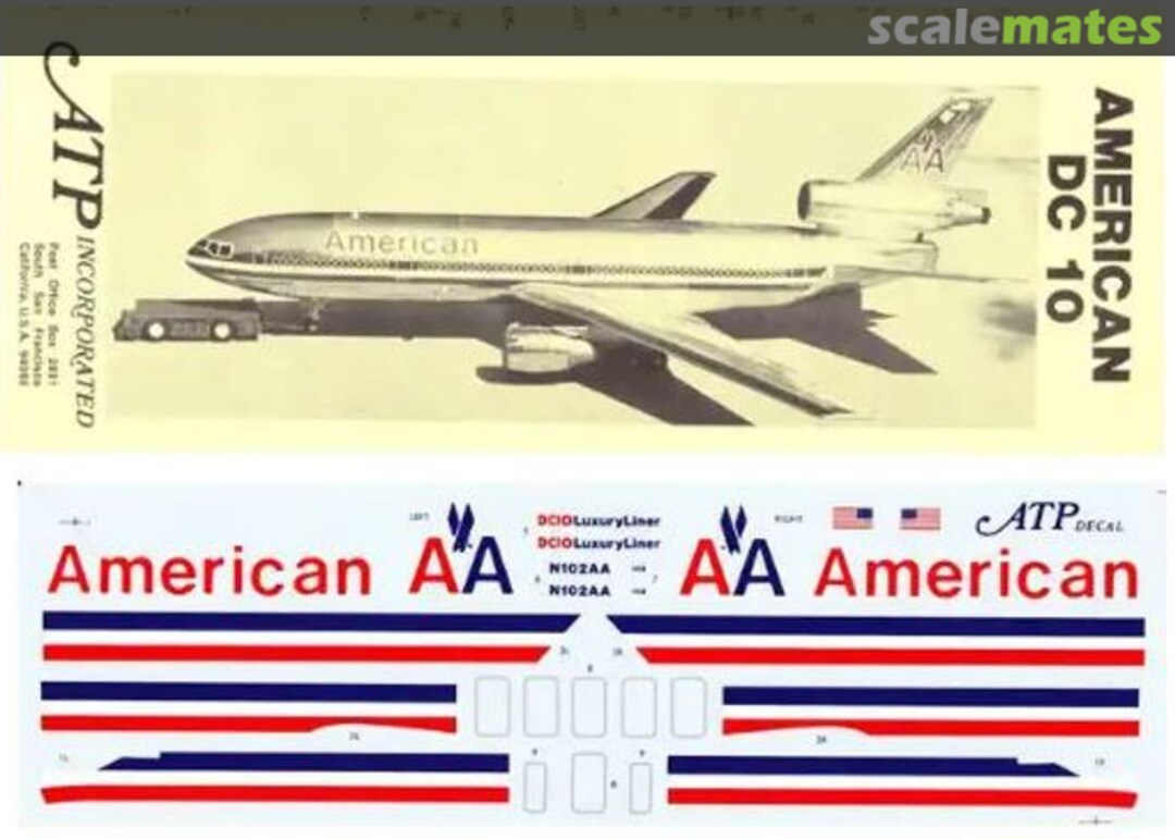 Boxart American Airlines DC-10 Luxury Liners AD5011 ATP Airliners America