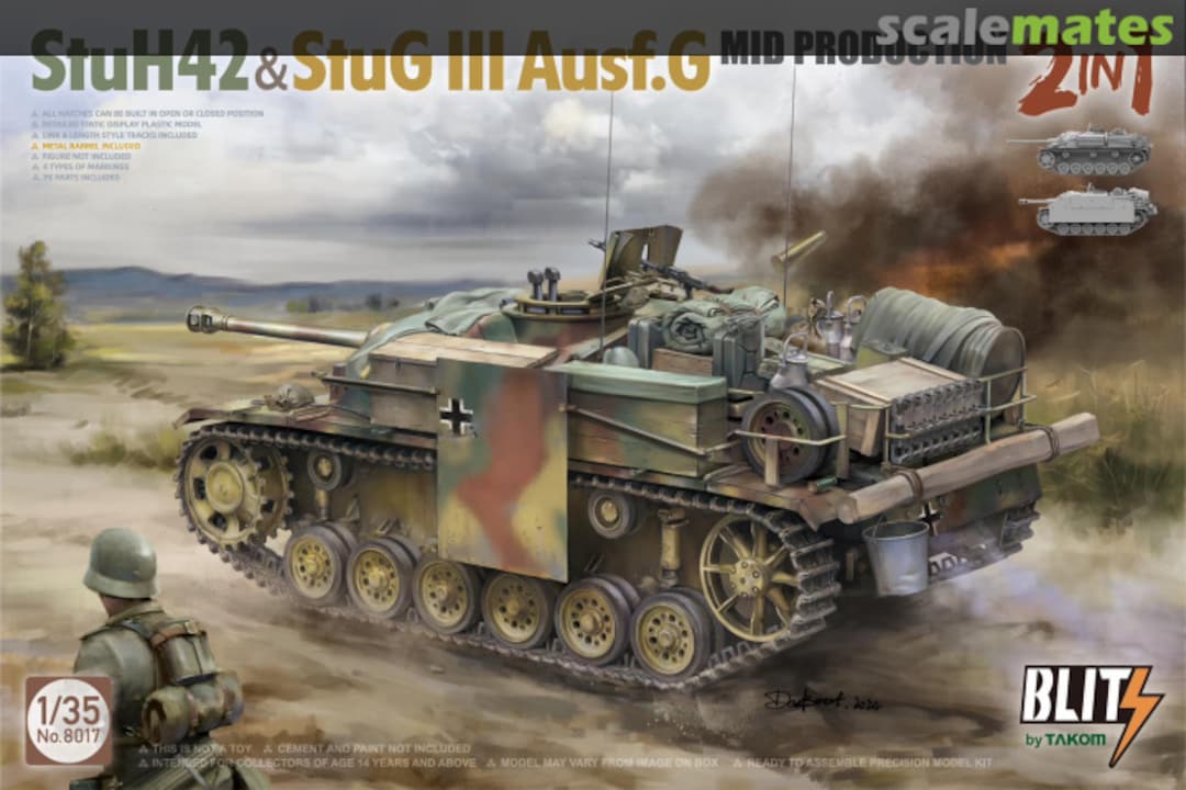 Boxart StuH 42 & StuG III Ausf. G 8017 Takom