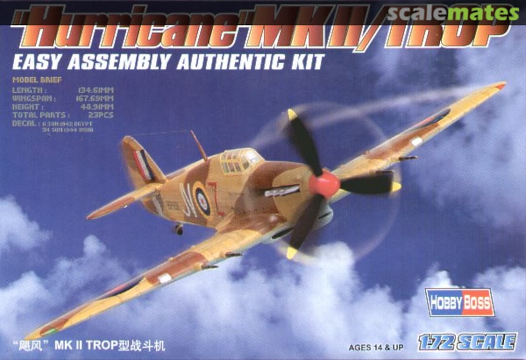 Boxart "Hurricane" MKII/Trop 80216 HobbyBoss