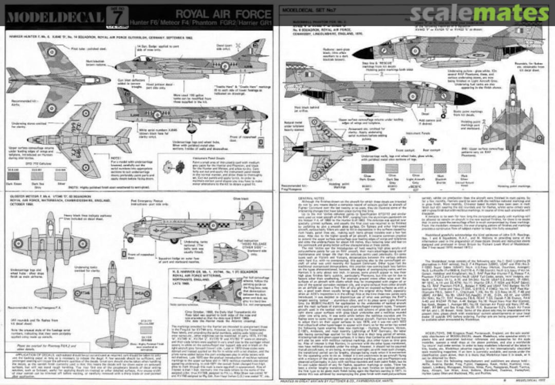 Contents Royal Air Force 7 Modeldecal