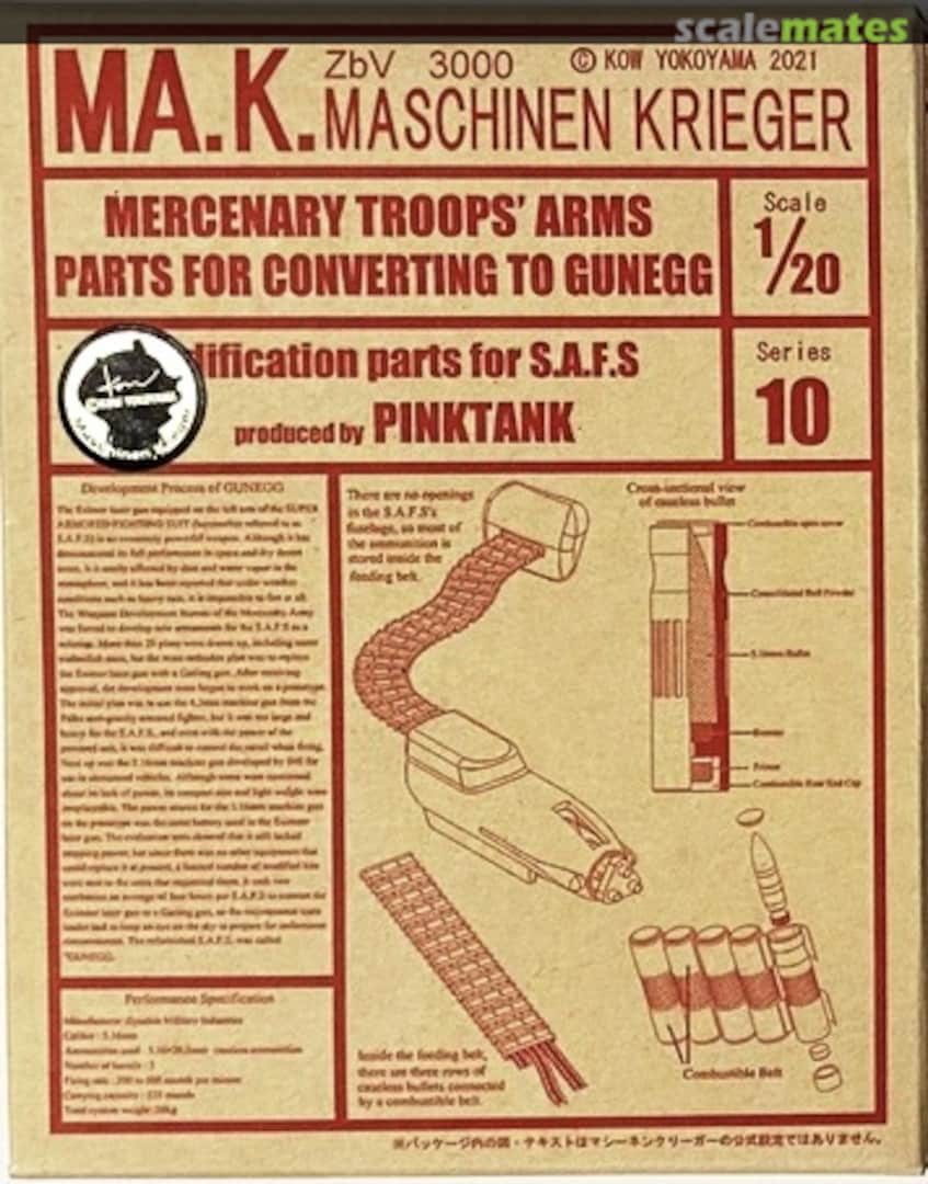 Boxart Parts For Converting To Gunegg Series 10 Pink Tank