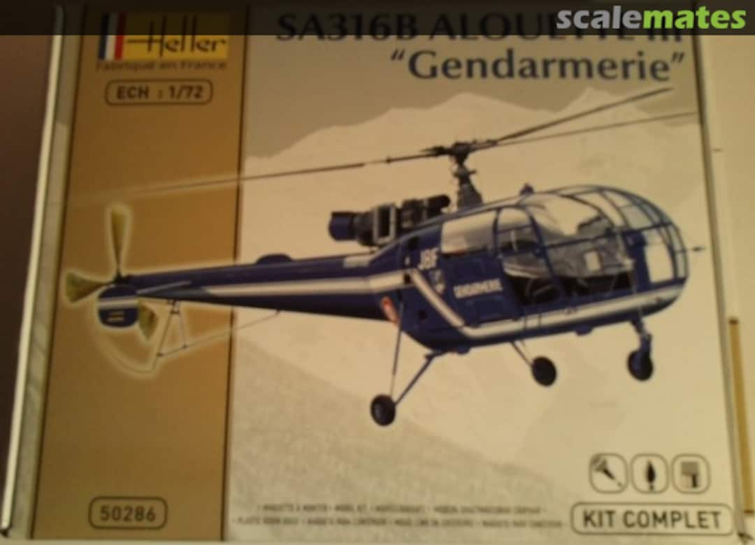 Boxart SA316B Alouette III 50286 Heller