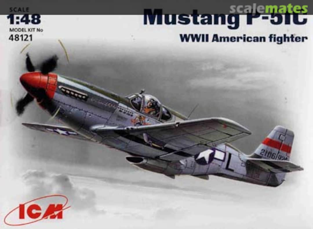 Boxart Mustang P-51C 48121 ICM