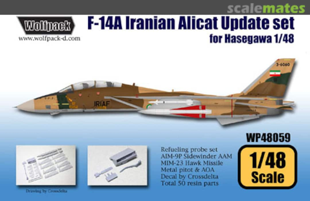 Boxart F-14A Iranian Alicat Update Set WP48059 Wolfpack