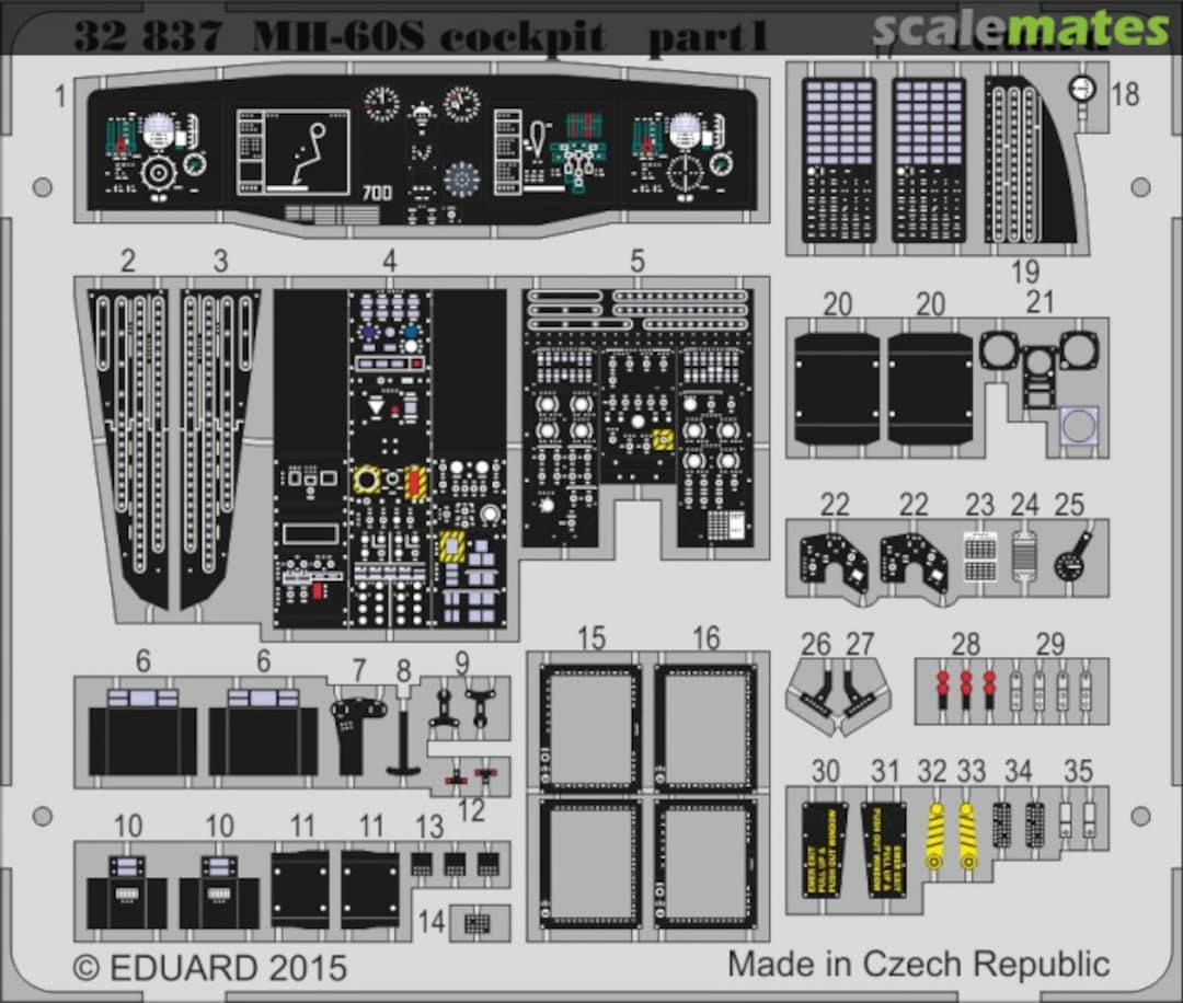 Boxart MH-60S cockpit S.A. 32837 Eduard