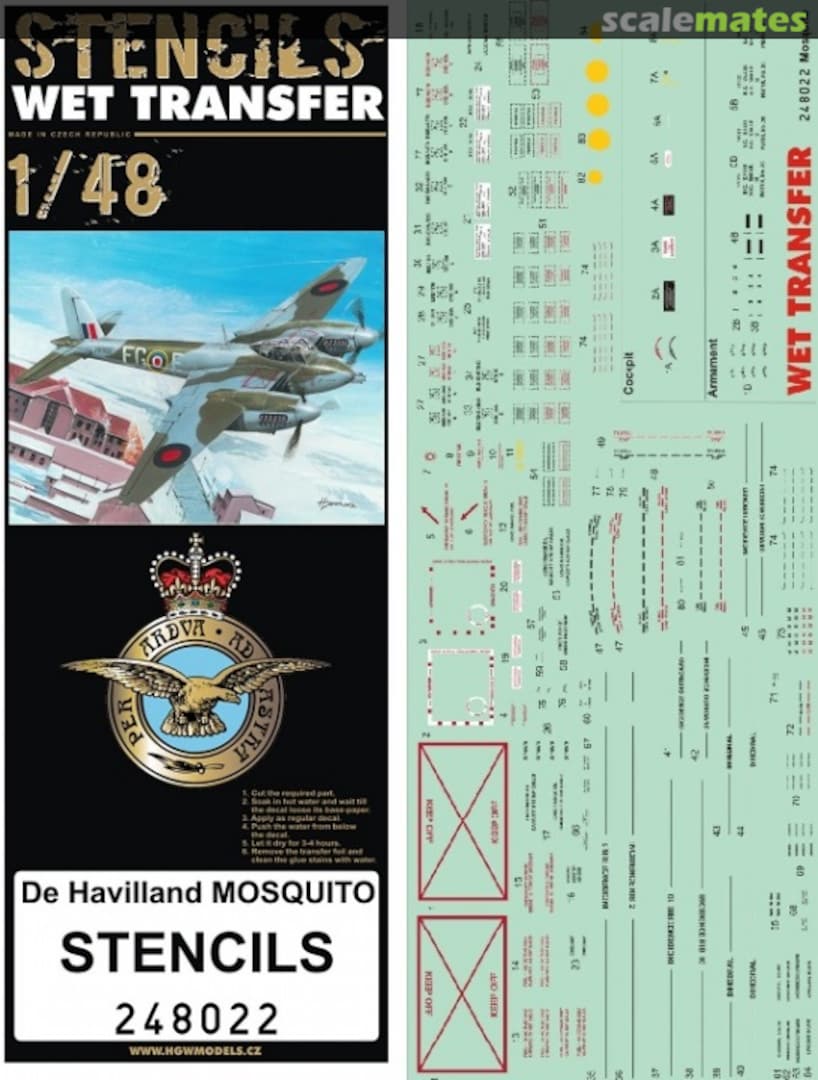 Boxart De Havilland Mosquito 248022 HGW Models