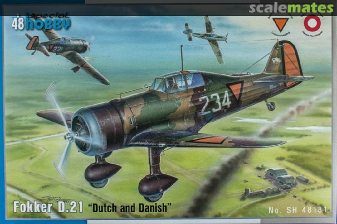 Boxart Fokker D.21 "Dutch and Danish" SH48181 Special Hobby