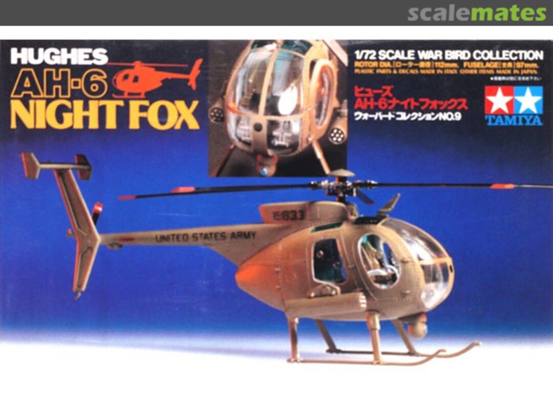 Boxart Hughes AH-6 Night Fox 60709 Tamiya