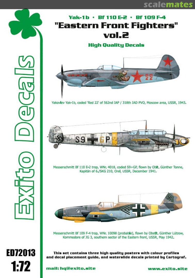 Boxart Eastern Front Fighters Vol. 2 ED72013 Exito Decals