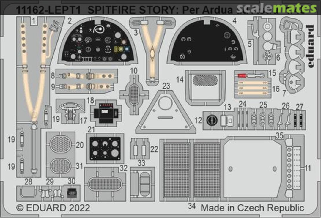 Boxart Spitfire Story: Per Aspera ad Astra (Mk.V Vc, Vc Trop) PE-Set 11162-LEPT Eduard