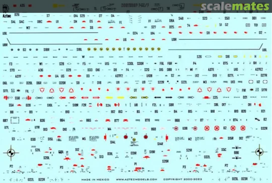 Boxart F-5E Stencils S75-005 Aztec Models