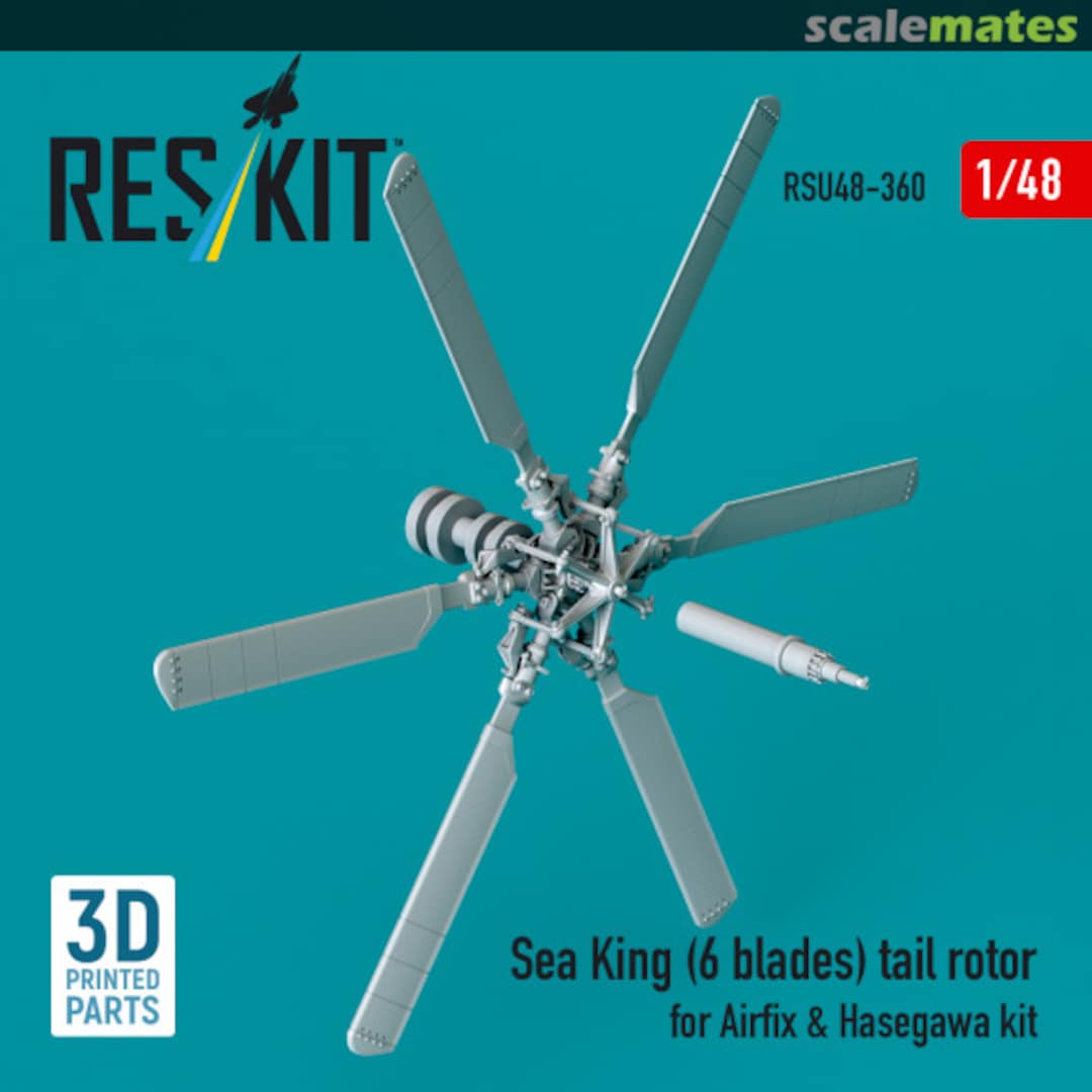 Boxart Sea King (6 blades) tail rotor  RSU48-0360 ResKit