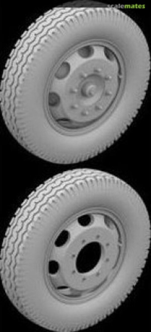 Boxart Opel Maultier front wheels with spare 35068 Hussar Productions