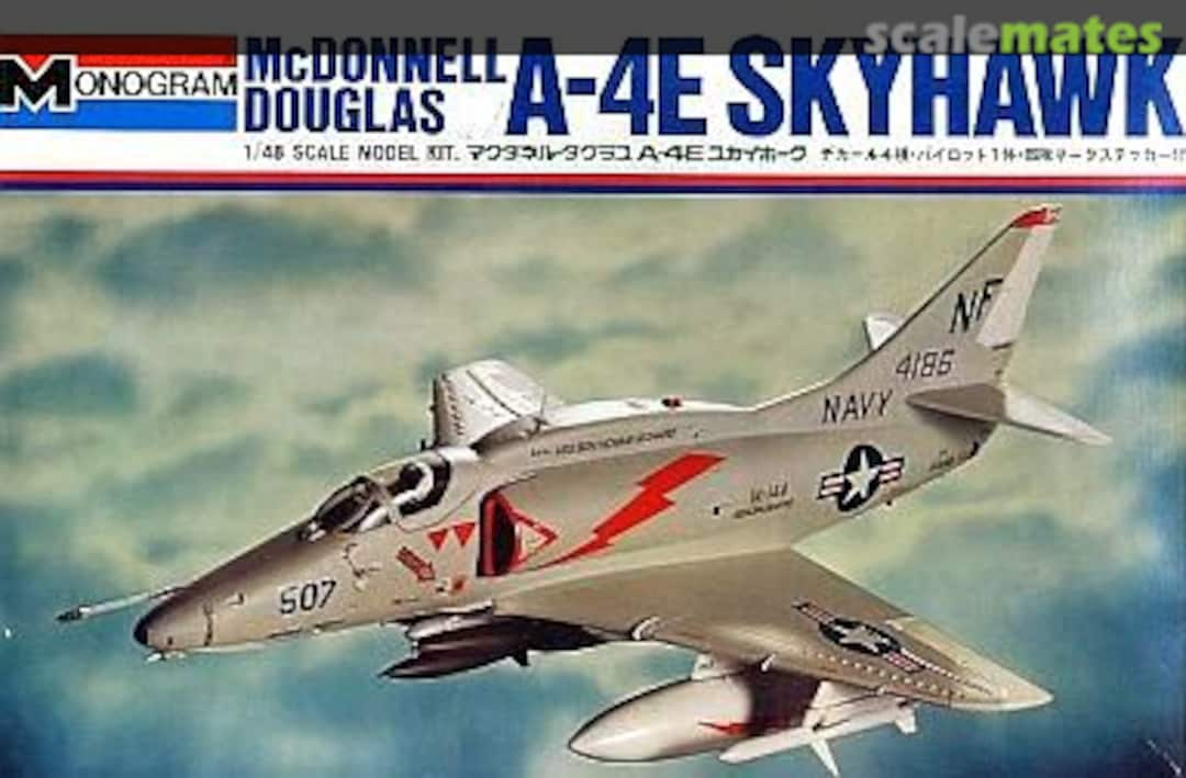 Boxart McDonnell Douglas A-4E Skyhawk 37001 Bandai/Monogram