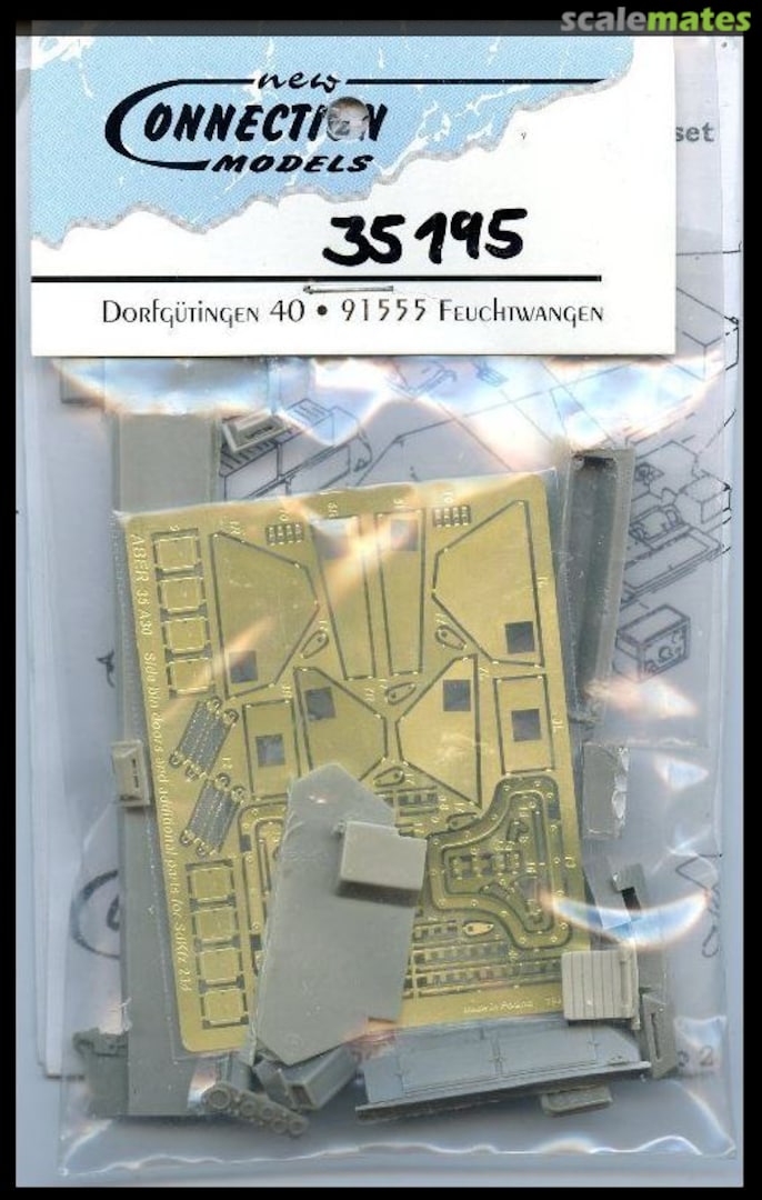 Boxart Side Bin Door & Additional Parts Sd.Kfz 234 NC35195 New Connection Models